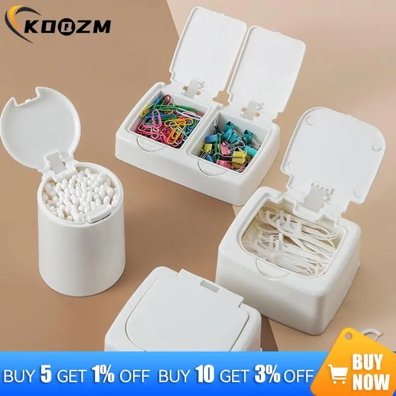 White Storage Box Desktop Organizer Large Capacity Postcards Stickers Box Subpackage Holder