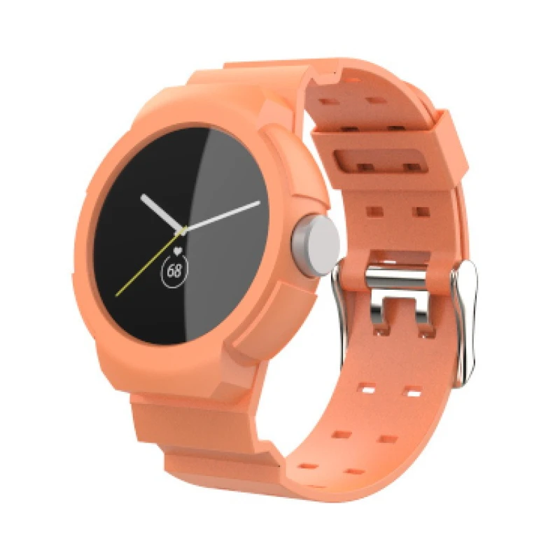 حزام سيليكون متكامل لساعة Google Pixel Watch TPU بلون سادة وحزام متكامل للأعمال