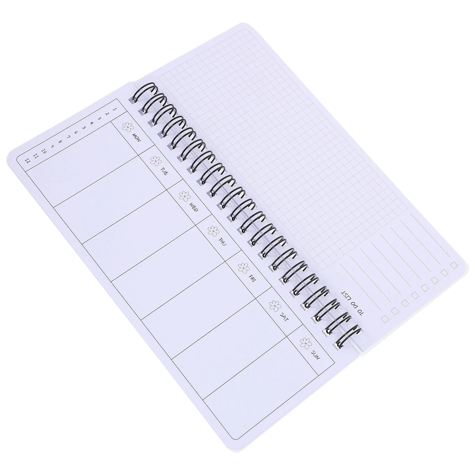 

Tearable Weekly Planner Portable Coil Flip-Up Notepad (Garland Planner) Student Accessory Notebook Notes Memo Paper Binder