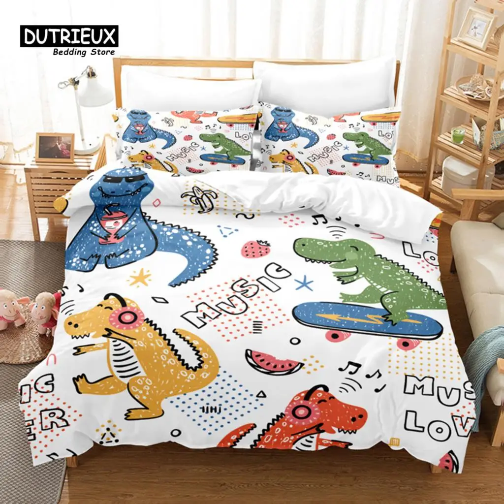 

3D Digital Printing Bedding Set for Children, Duvet Cover, Linen, Queen Size, Fashion Design