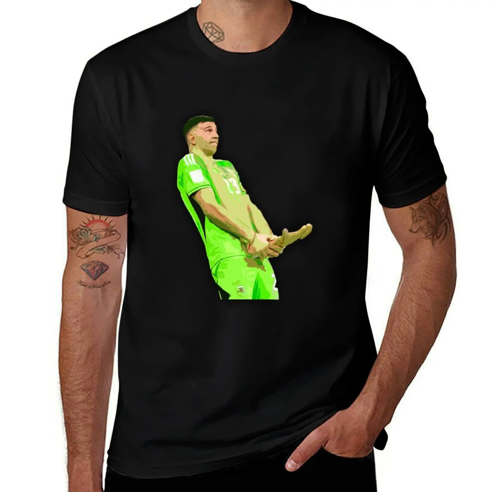 

Dibu Martinez T-Shirt summer 2025 T-shirts man slim fit t shirts for men