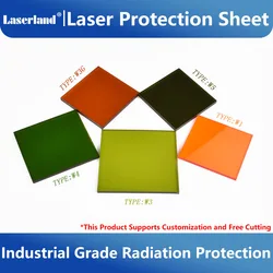 Laserfensterprobe in Industriequalität, klare Sicht, 1064 nm, Schutzfolie, Acryl-Sicherheitsbildschirm