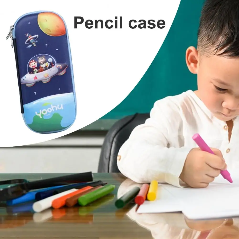 Милый карандаш, организованная Канцелярия, вместительная коробка, мультяшный динозавр, астронавт, карандаш, фотоорганайзер для студентов