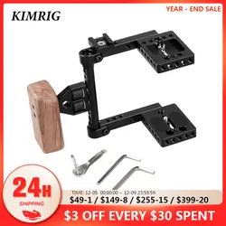 KIMRIG Blackmagic Pocket Camera 4K Cage Kit Portable Camera Cage With Left Handle For Blackmagic Pocket Cinema Camera