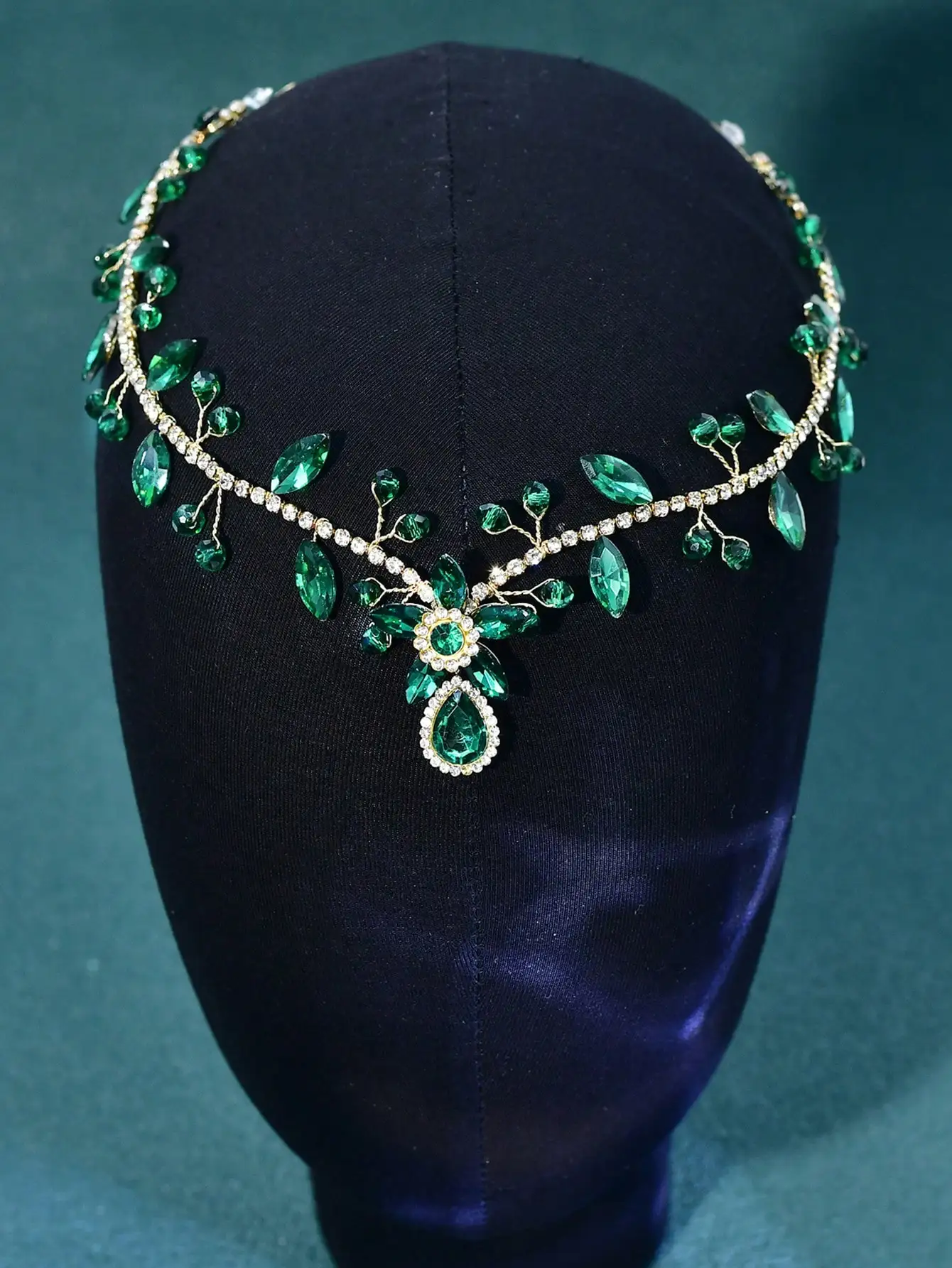 

1pc Crystal Forehead Headband, Bridal Wedding Hair Accessory, Fashionable Headpiece For Women, Suitable For Party, Ball,