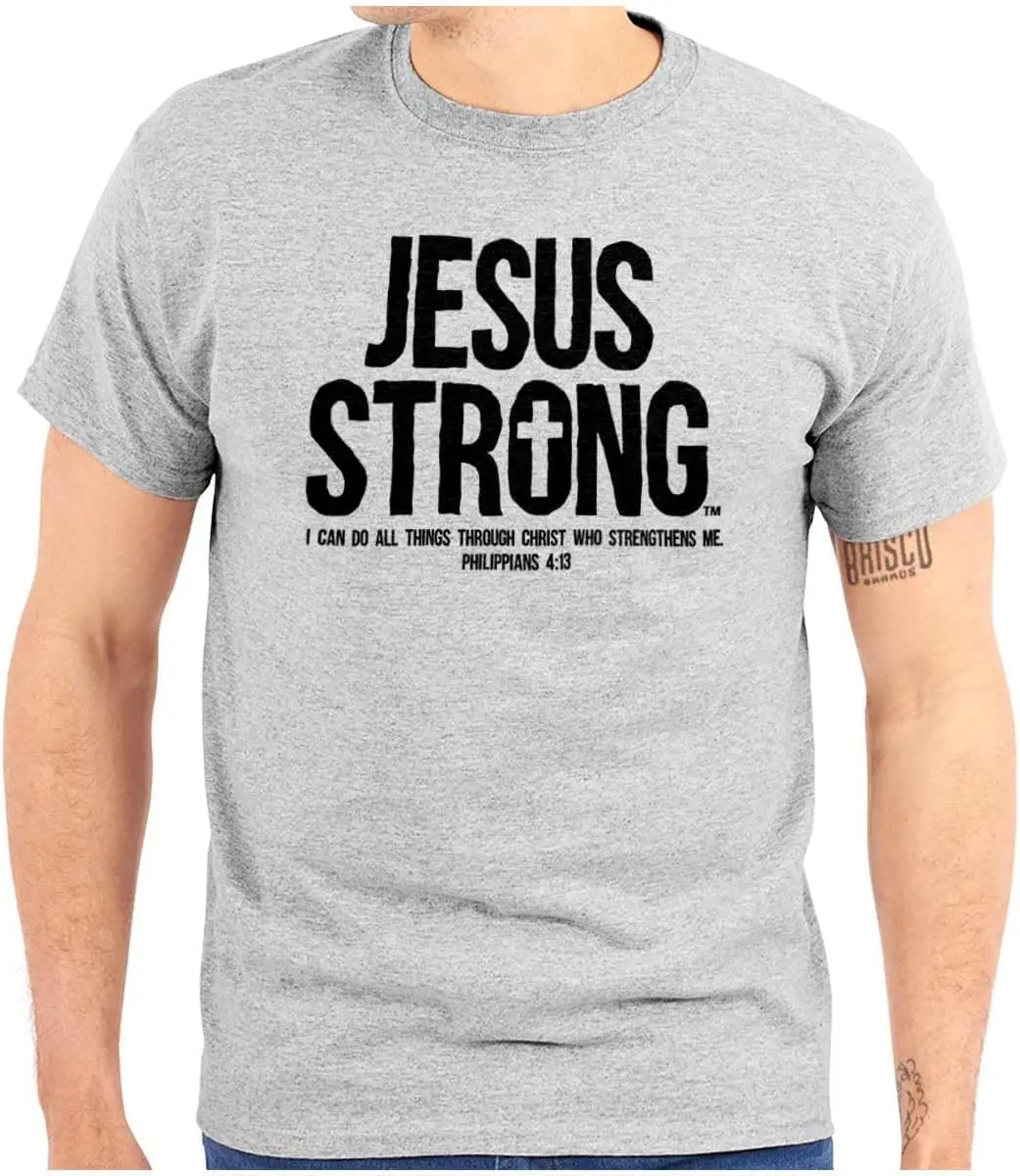 Strong Philippians 4:13 Bible Graphic T Shirt Men or Women