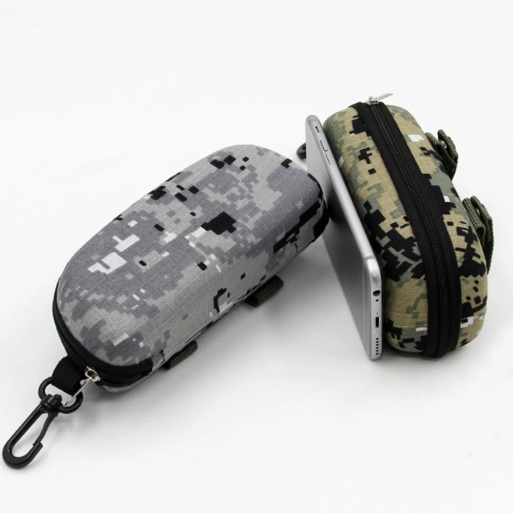 Glasses Storage Box Men Women Fashion Sunglasses Reading Protector Cover Travel Portable EVA Zipper With Hook Eyeglasses Case