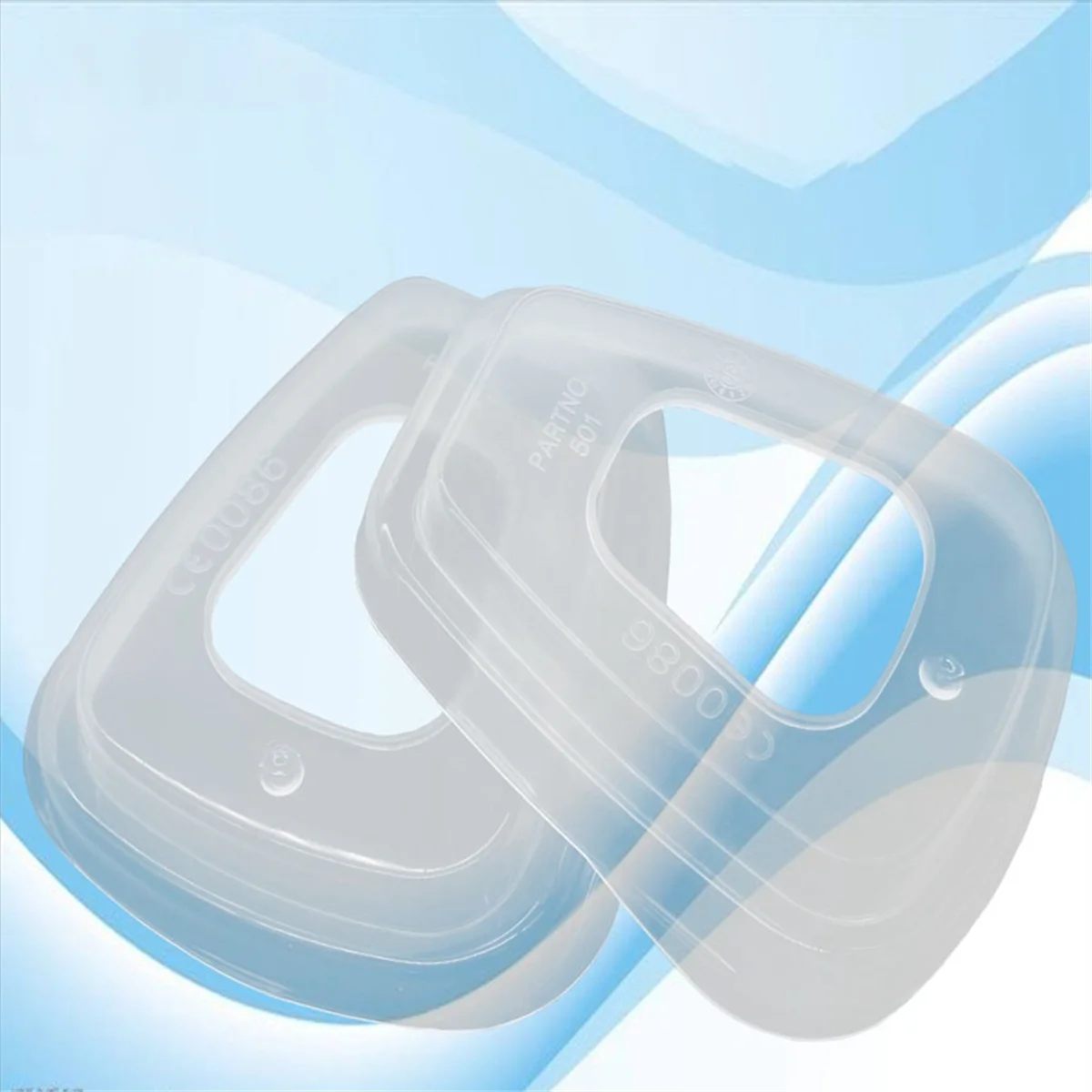 501 Filter Retainer for 3M Reusable Respirators,Filter Box Uses Gas Mask Elements Accessories,2PCS