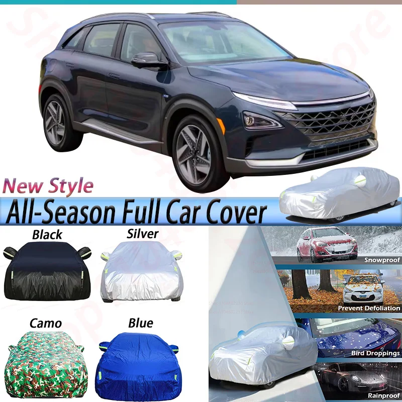 

Waterproof Car Covers For Hyundai Nexo 2018-2027 SUV Outdoor Anti-UV Rain Sun Shade Snow Dust Protection Windproof Cover