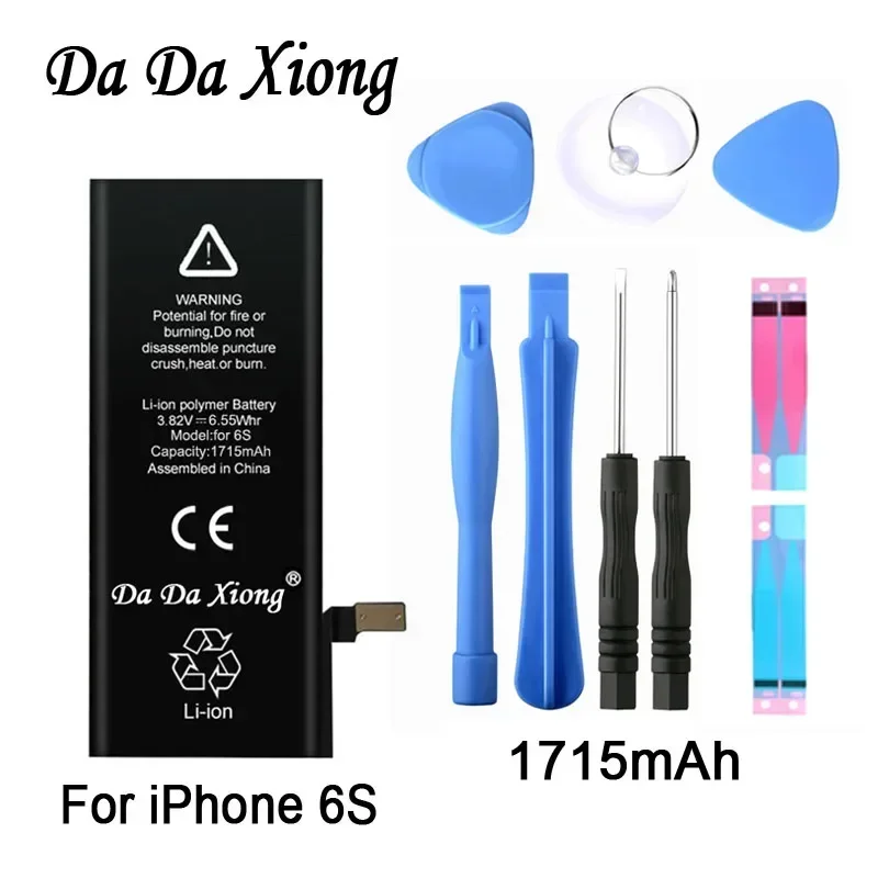 DaDaXiong Battery For iPhone 6S 6GS 1715mAh Real Capacity With Machine Tools Kit Replacement Bateria