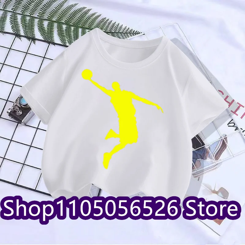 2025 Summer Brand Sports T-shirt Short Sleeve Children's T-shirt Men's and Women's Fashion Sports Top Casual T-shirt