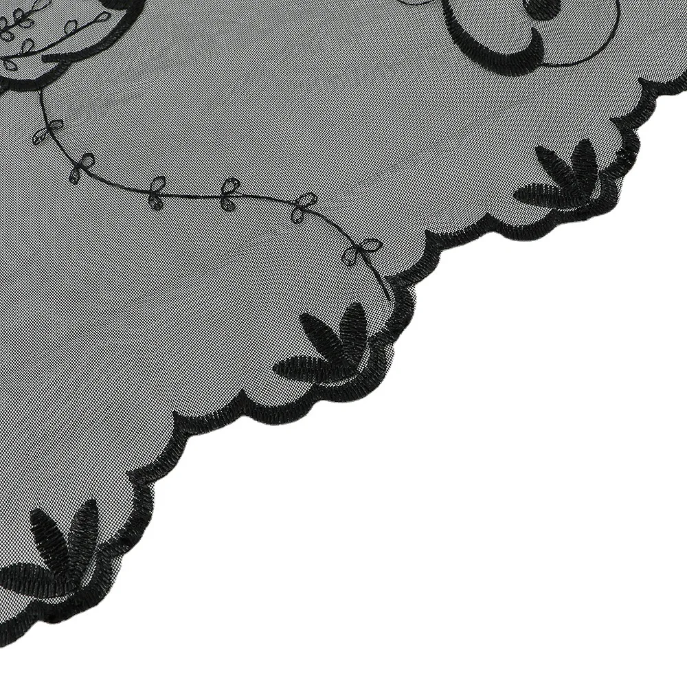 Spring and Autumn New Solid Color Lace Triangle Scarf Fashionable Hollow and Light Triangle Veil Snood SJJ023