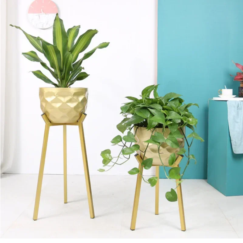 

Flowerpot Stand Indoor Decorative Plant Holder Nordic Metal Stand Wrought Iron Pot Holder for Plants Elegant Display Stand