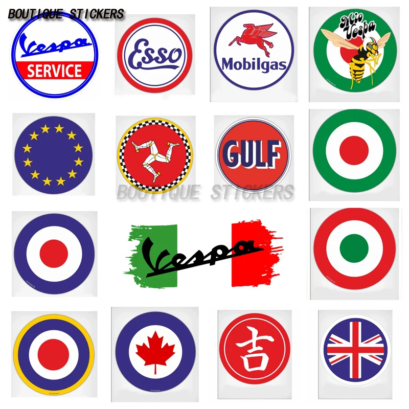 

Vintage-Esso-Oil-Laminated-Decal-Sticker-vespa-vw-classic hod rod