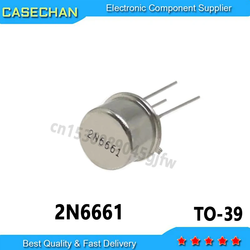 2PCS New and original 2N6661 N-CH  90V 0.35A 3-Pin TO-39