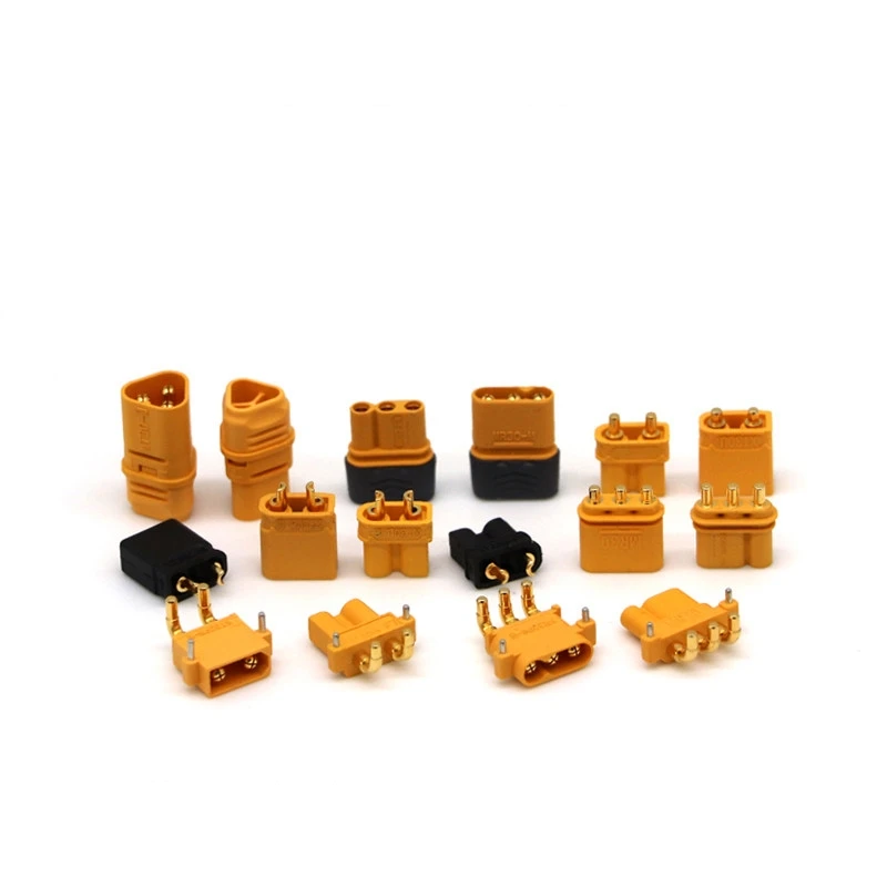 5PCS XT30U Model Lithium Battery MR Male Female Connector 90 Connector AMASS Motor T Plug Adapter XT60H 4