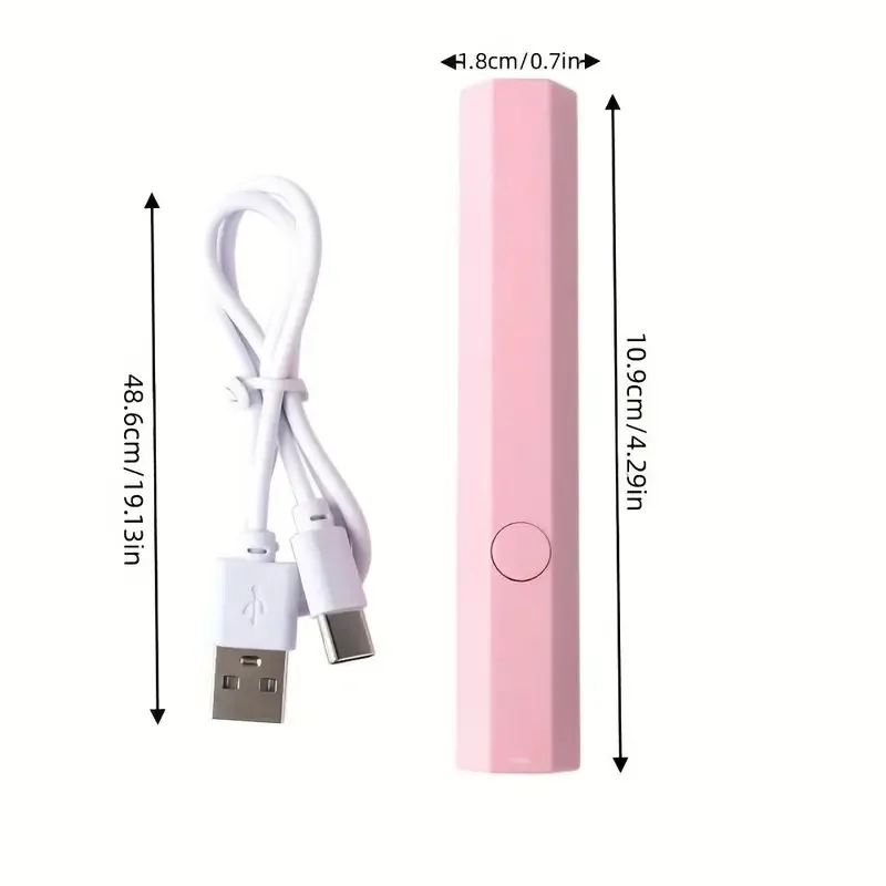 مصباح أظافر قابل لإعادة الشحن، مصباح خبز أظافر محمول لإصلاح الأظافر، مصباح بكلمة واحدة لتصفيف الأظافر