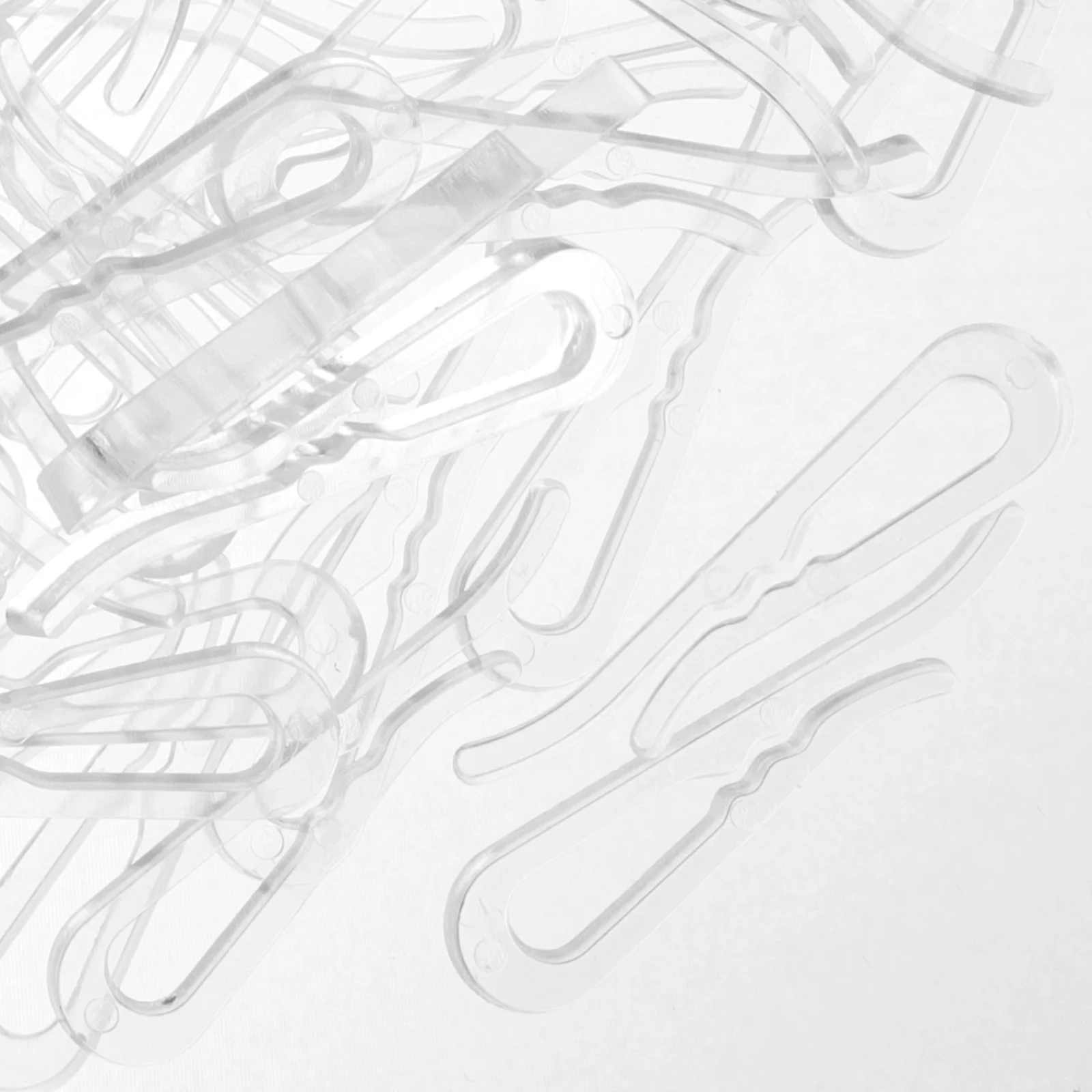 Clips transparents en plastique, 100 pièces, épingles en tissu léger sans endommager pour sécher les chaussettes, serviettes, foulards, accessoires pour vêtements