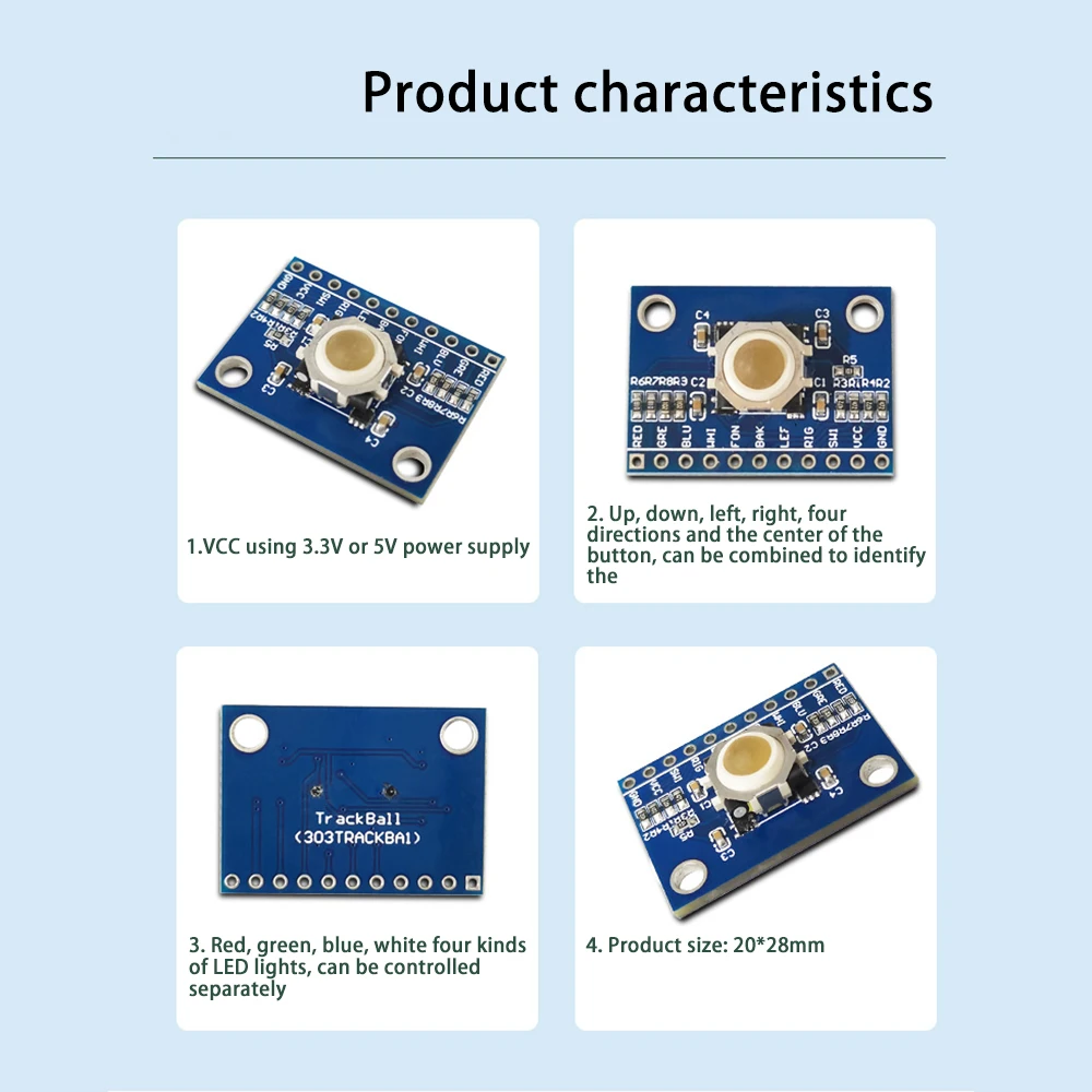 Electrical Equipments Supplies - Blackberry Trackball Sensor Blackberry Trackball Hall Effect Sensor 360 Degree Trackball Module