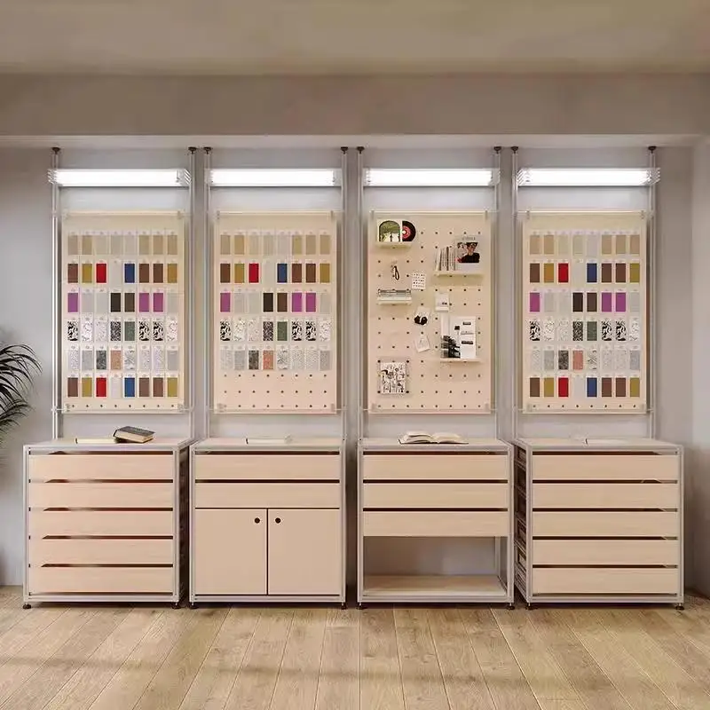 Birch Ocean Panel Aluminum Cabinet Middle Island Cabinet Hole Board Creative Display Rack Locker