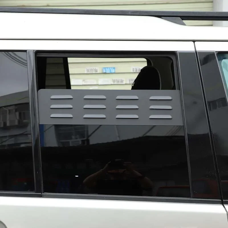 

For land rover Discovery 3 4 LR4 2004-16 Aluminum Black Car Rear Door Air Vents ventilation shutters cover Trim Car Accessories