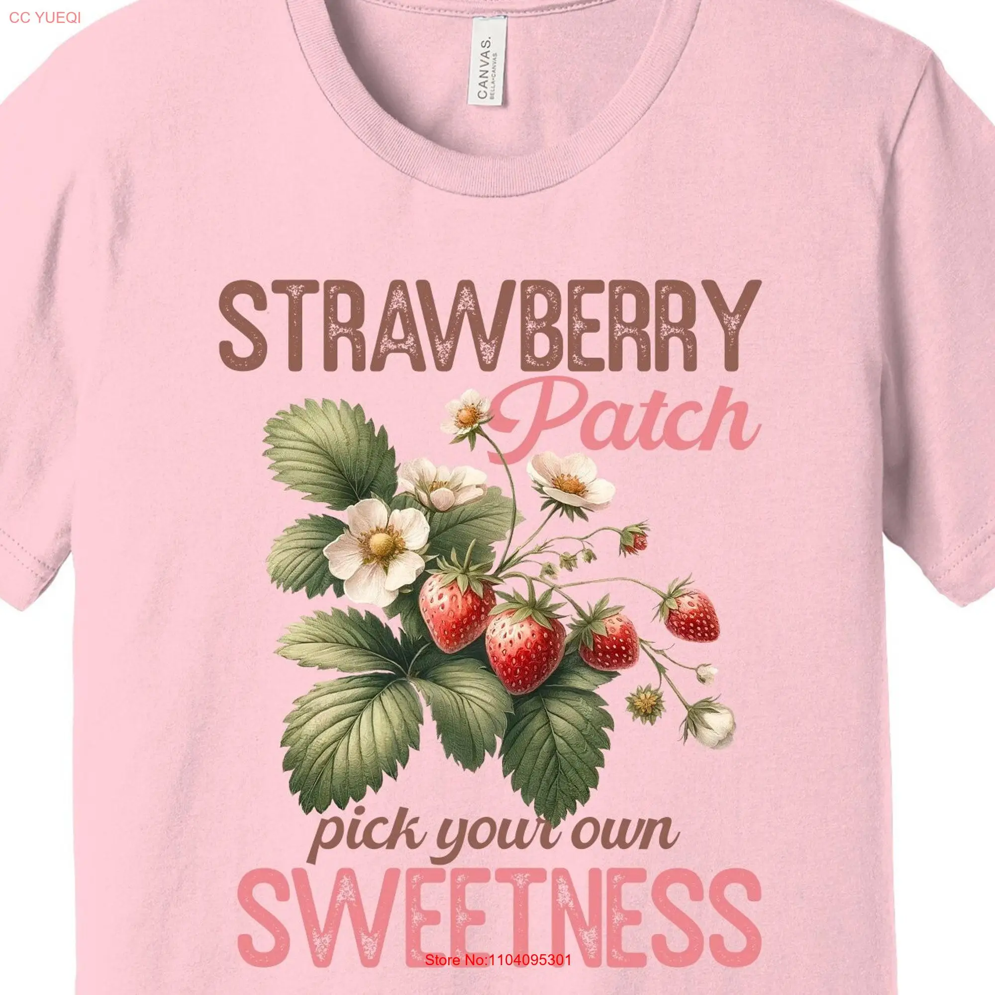 Strawberry Patch Pick Your Own T Shirt Vintage Summer Cottagecore Berries Top Aesthetic Clothing Botanical Garden Outfit