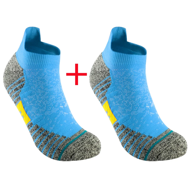 2 Paar Fahrradsocken für Herren, Kompressionssocken für Krankenpfleger, Radsportsocken für Damen, MTB-Schutzsocken, Sportsocken mit Grip, Barre-Socken, unsichtbare Socken. – Detail 9