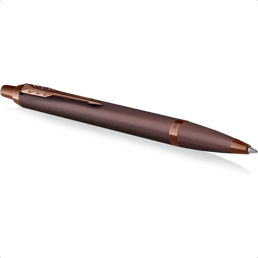 

IM Monochrome Ballpoint Pen Sleek Bury Finish and Trims Blue Ink Medium Point Attractive Gift Box
