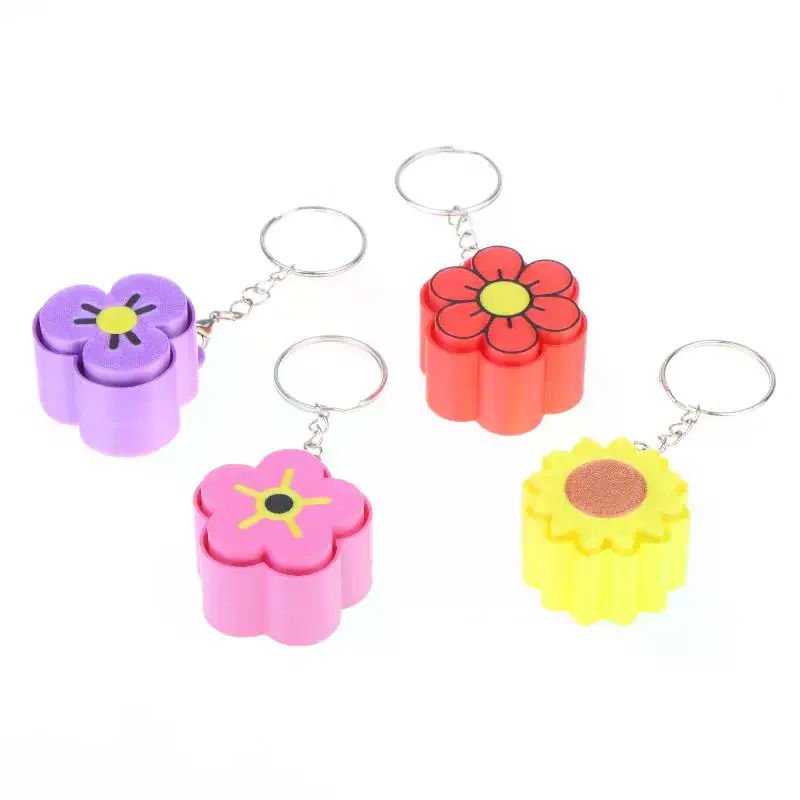 1 Pack Eco-Friendly 3D Printed Flower: Fidget Keychain Cute Stress Relief Sensory Toy PLA Material