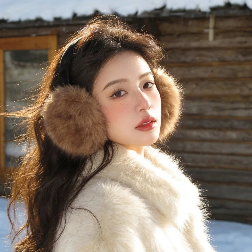 Fashion Warm Winter Earmuffs Folding Soft Earmuffs Portable Cold Protection Ear Warmer Outdoor