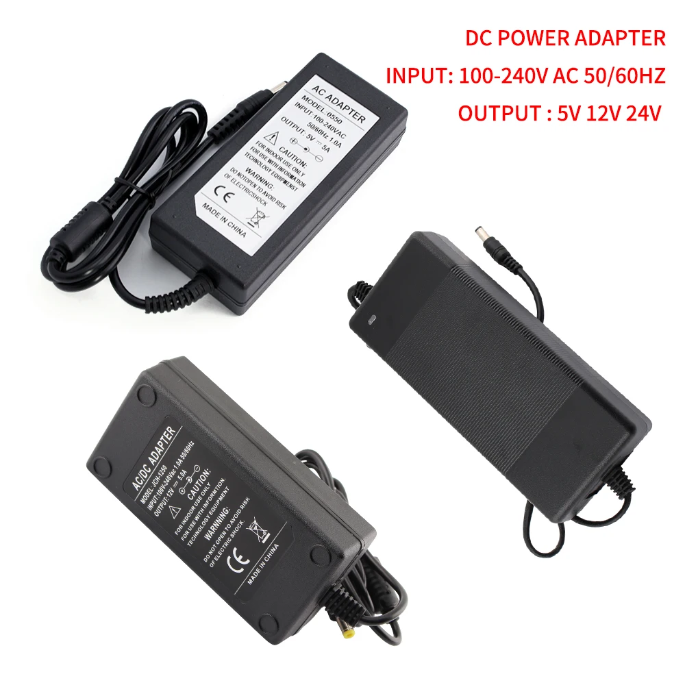 DC Source 24V Power Adapter Universal 1A 2A 3A 5A 6A 8A 10A LED Driver 24Volt High Voltage Transformer For CCTV LED Strip Camera