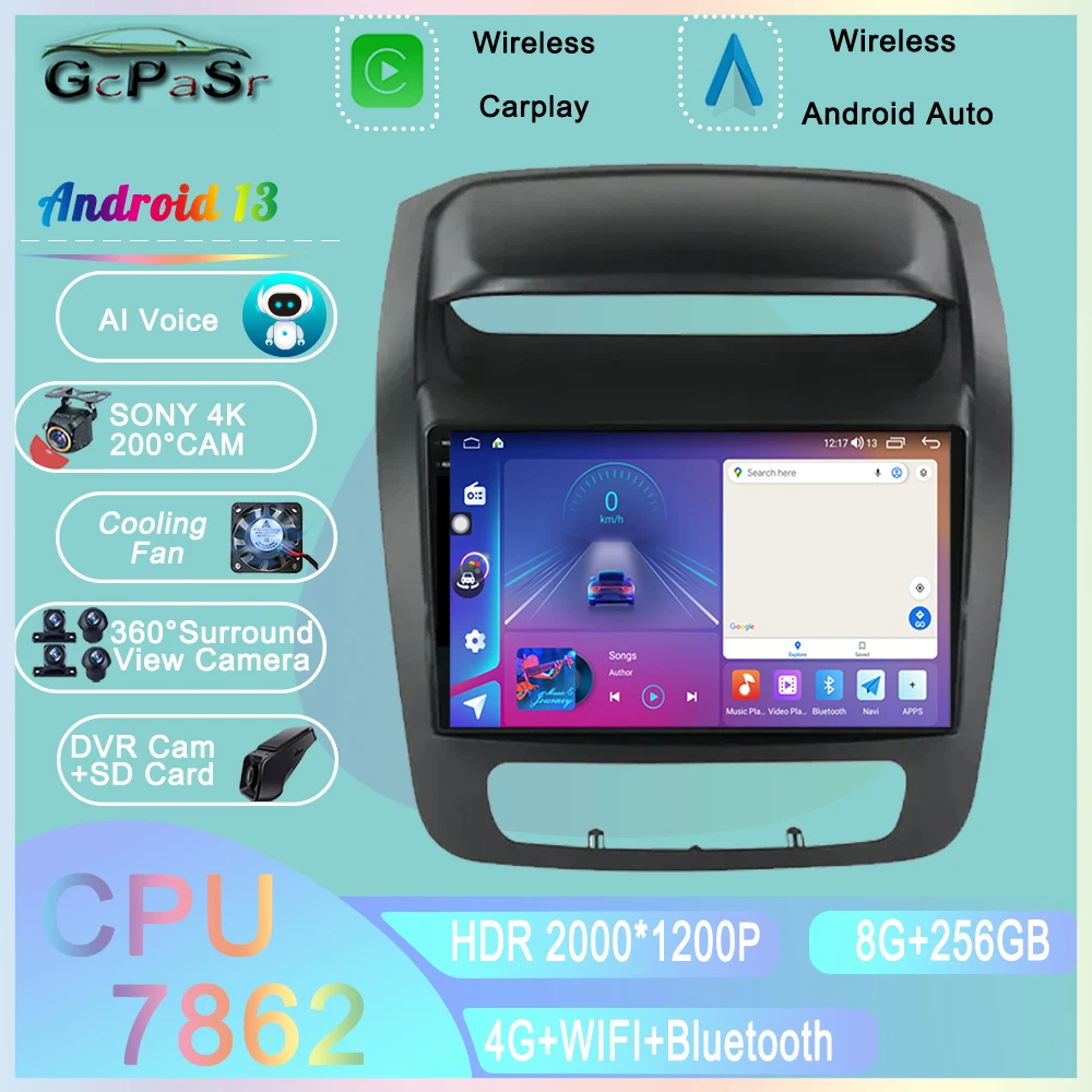 

Android For Kia Sorento 2013 - 2015 Android Auto Car Radio Player Wifi 5G Stereo Autoradio BT GPS Video Navigation QLED NO 2 DIN