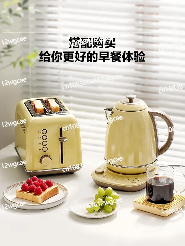 Retro toaster, household multifunctional breakfast machine, heated sandwich spitting driver