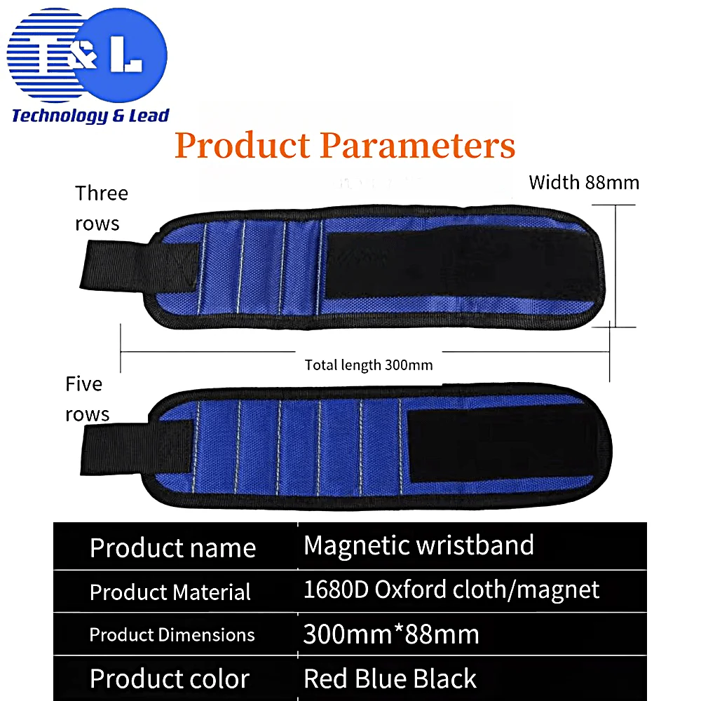 Магнитный браслет T & L для удержания винтов, гвоздей, сверл, ремней держателя запястья с сильными магнитами, переносной ящик для инструментов, Top1
