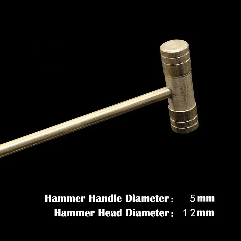 Solid Small Brass Hammer Clock Watch Repairing Copper and Iron Dual Purpose Hammer Precision Installation Hand Tools Maintenance