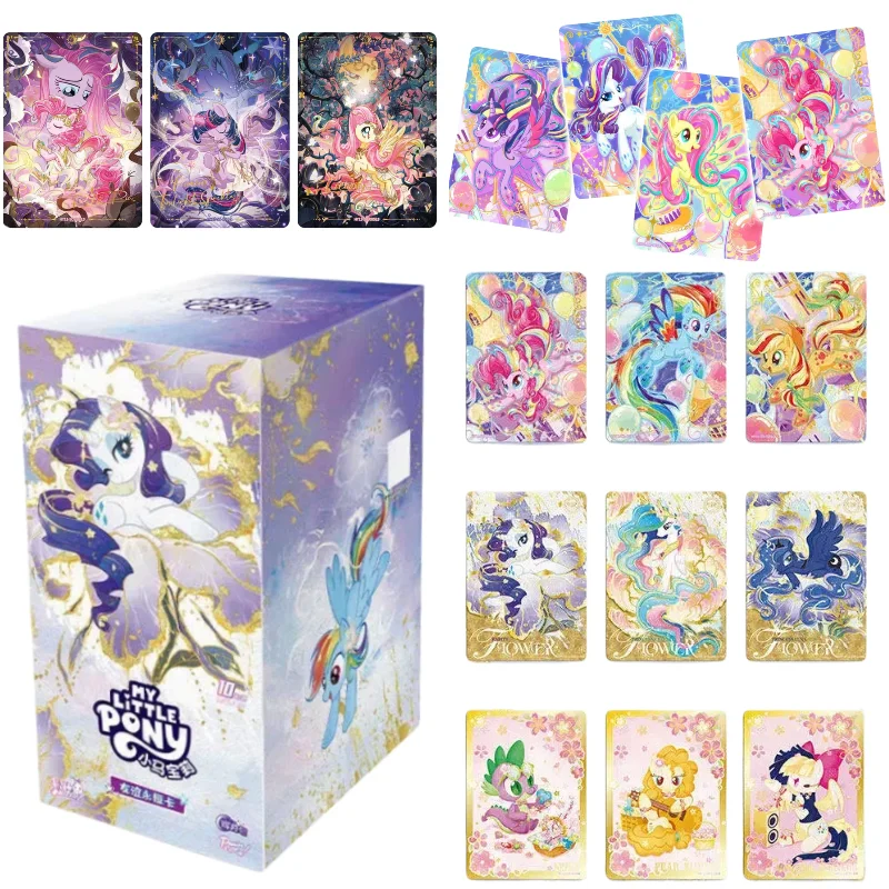 

Original KAYOU Anime My Little Pony Card Friendship Eternal Card Hui Moon Bag Peripheral Game Collection Card Toys Birthday Gift