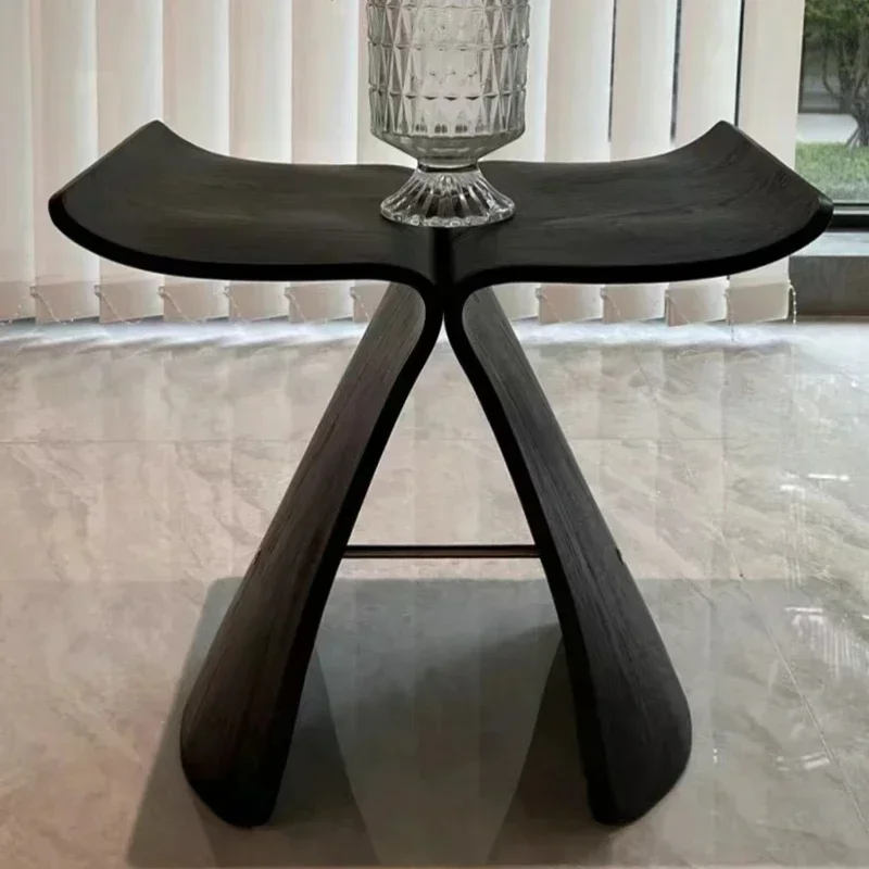 Butterfly Stool Ash Plywood 4 Colors Natural/Black/Walnut Stylish Living Room Chair Bedroom Wooden Stool Modern Display