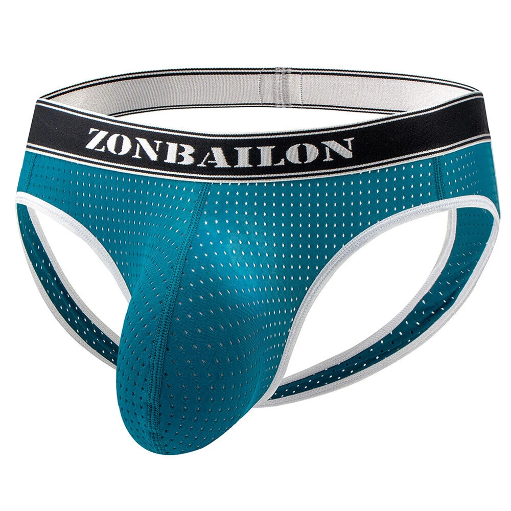 Jinshi Men's Ice Silk Jockstrap - Bulge Enhancing Pouch Ultra Soft & Gentle Anti-Chafe Underpants