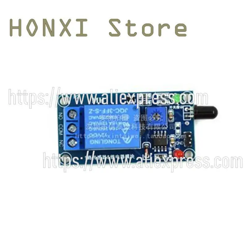 Module de détection de flamme d'incendie, capteur avec 12 modules de relais, module de réception infrarouge