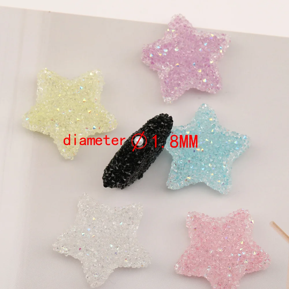 التخليص 50 قطعة 29*29 مللي متر DIY حبة/يدوية الصنع/شكل نجمة/يدوية الصنع/تأثير حجر الراين/نتائج ومكونات المجوهرات/خرزة أكريليك #5