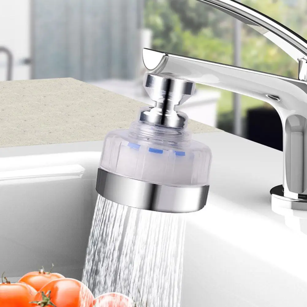 1 pc Rotatable Faucet Nozzle Water-Saving Filter Splashproof Tap Extender Kitchen Bathroom Sprayer Anti-Corrosion Diffuser Cover