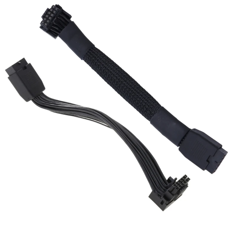 

16Pin Video Card Elbow Line 12VHPWR Straight Head to Turning Head Line PCIE 5.0 Elbow Line 12+4PIN 16AWG+24AWG