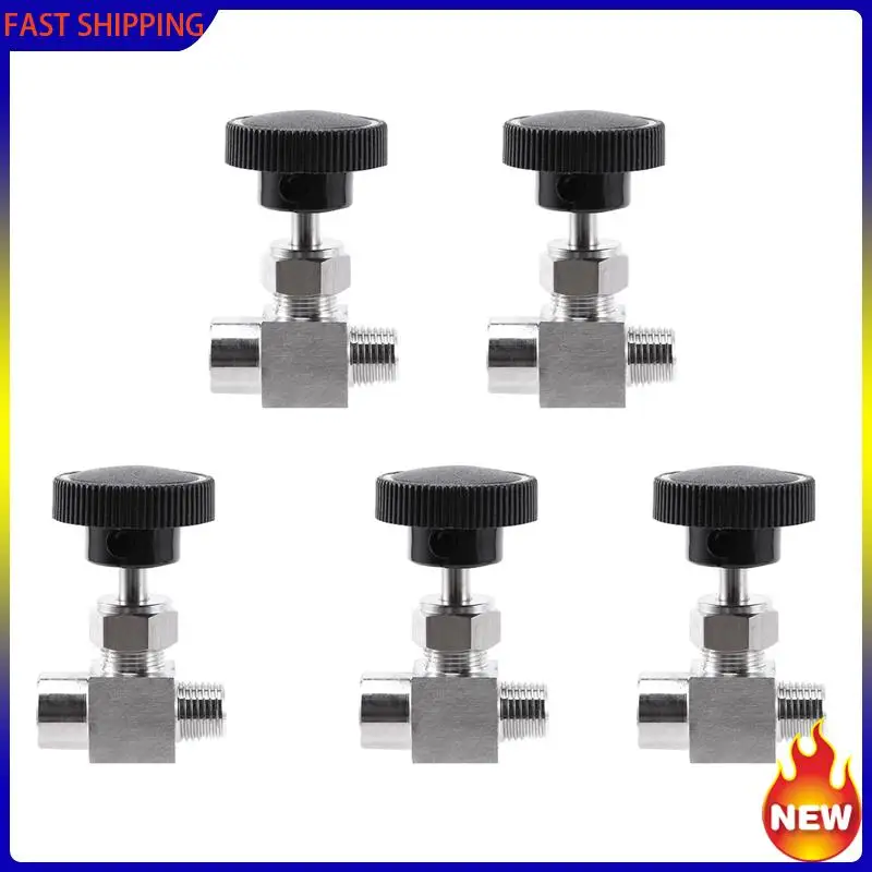 

Специальный игольчатый клапан 5X, регулируемая 1/4 дюйма, наружная и внутренняя резьба, нержавеющая сталь 304, контроль расхода, запорный игольчатый клапан крана