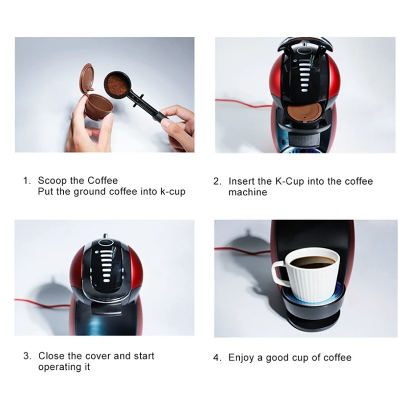 Tazza filtrante per caffè ricaricabile adattatore per il gusto compatibile Kit compatibile per cialde riutilizzabili per macchine durevole e facile da installare