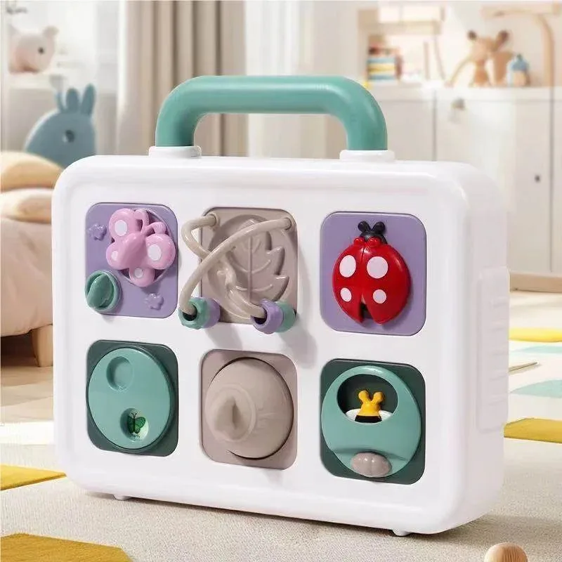 Multifunction Sensory Busy Board Education Toy Fine Motor Skills Fidget Toys Travel Toy Activity Board