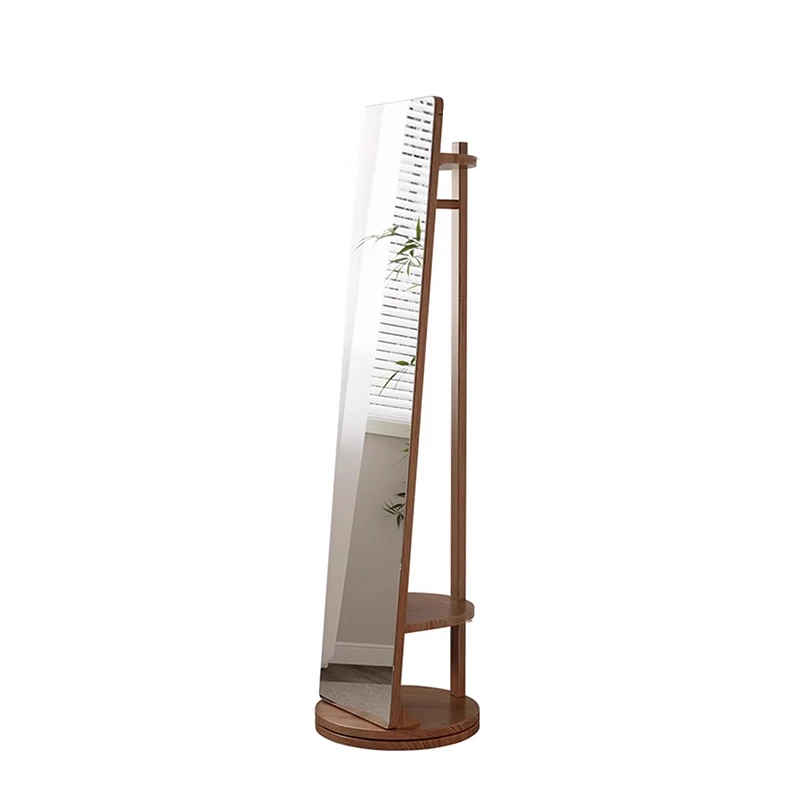 

Household mirror full-body floor mirror rotating full-length mirror hanging hanger integrated girls bedroom