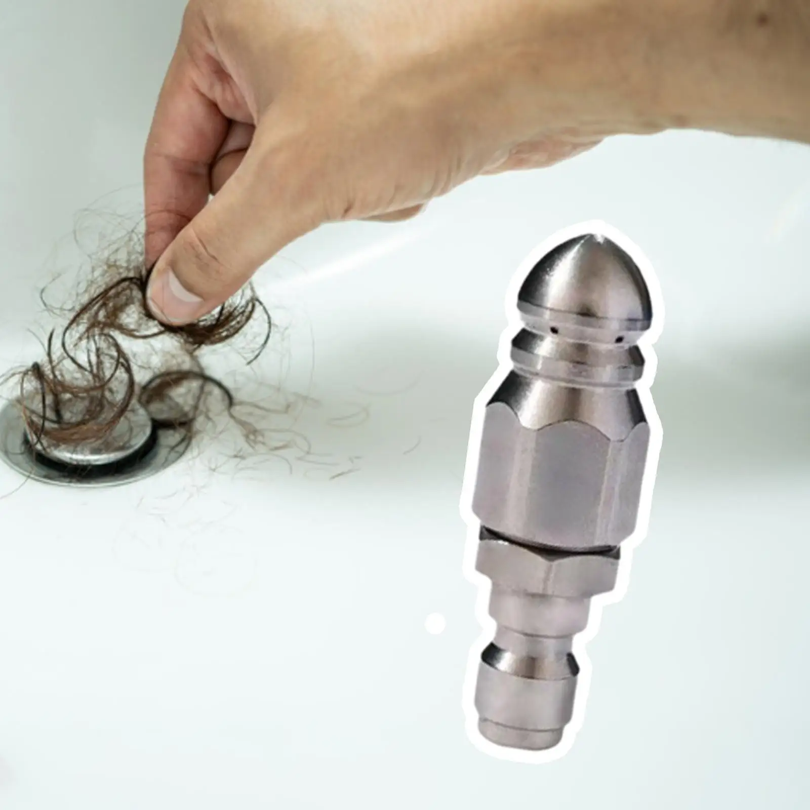 

Pressure Drain Hose Nozzle Practical for 1/4 Pressure Washer Quick