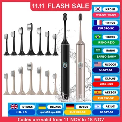 SEJOY Electric Toothbrush with 8 Brush Heads for Adults Rechargeable Toothbrush