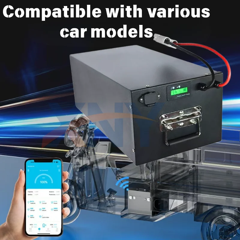 

XNY 84V 50Ah 60Ah 80Ah 100Ah Литий-ионный аккумулятор с Bluetooth BMS 23S для 2KW 4KW 5KW 8KW Two Wheeler Four