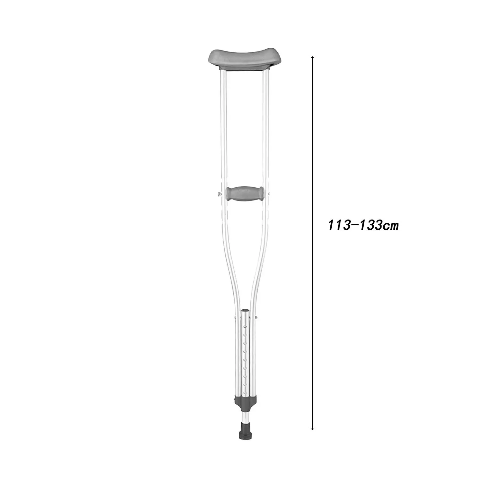 Underarm Crutch Portable Height Adjustment for Disabled People Men Elderly